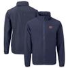 Cutter & Buck Men's Navy Chicago Bears Big & Tall Charter Eco Knit Recycled Full-Zip Jacket view 1