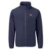 Cutter & Buck Men's Navy Chicago Bears Big & Tall Charter Eco Knit Recycled Full-Zip Jacket view 2