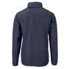 Cutter & Buck Men's Navy Chicago Bears Big & Tall Charter Eco Knit Recycled Full-Zip Jacket view 3