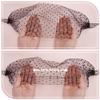 FINGERINSPIRE 2 Pcs Bridal Face Veil - Black Lace Tied Veil Mesh Birdcage Fascinator Headband for Wedding & Tea Party view 4