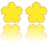 14K Gold Four Leaf Clover Stud Earrings for Women Lucky Flower Jewelry (Yellow-14K Gold) view 1