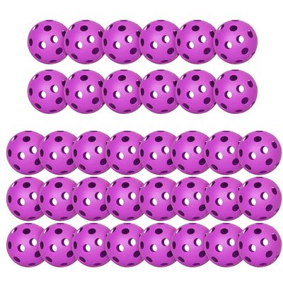 12 Pack Sports Outdoor Pickleballs + 24 Pack Sports Outdoor Pickleballs, Purple