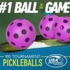 12 Pack Sports Outdoor Pickleballs + 24 Pack Sports Outdoor Pickleballs, Purple view 4