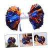 HONMEET 2pcs Metallic Cheerleader Pom Poms Vibrant Cheering Props for Sports Events and Reusable Cheer for School Teams Dance and Celebrations view 4