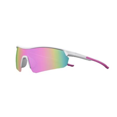swanoble UV400 Polarized Kids Sports Sunglasses for Baseball,Lightweight TR90 Frame for Boys Girls,Youth Softball Cycling (White pink Frame/Pink Lens)