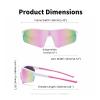 swanoble UV400 Polarized Kids Sports Sunglasses for Baseball,Lightweight TR90 Frame for Boys Girls,Youth Softball Cycling (White pink Frame/Pink Lens) view 2