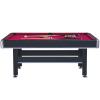 6-Foot Outdoor Pool Table with Red Felt - Multi Game for Family Gatherings and Parties view 3