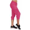 Active Capri Pants for Women Joggers Stretch Lightweight Casual Pant Capri with Drawstring Pockets Hiking Pants Plus Size Hiking Pants Women Hot Pink 2X view 4