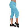 Active Capri Pants for Women Joggers Stretch Lightweight Casual Pant Capri with Drawstring Pockets Hiking Pants Capri Sweatpants for Women Sky Blue 2X view 4