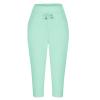 Women's Sweatpants Capri Pants Cropped Jogger Running Loose Lounge Pants Drawstring Waist with Pockets Capris Pants for Women Green 2X view 3