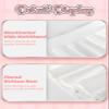 Comfyouth Girls Skirts Casual Mini Flare Pleated Skirt with Shorts High Waisted Skater Skirt A Line Skorts White view 4