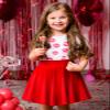 Comfyouth Girls Skirts Casual Mini Flare Pleated Skirt with Shorts High Waisted Skater Skirt A Line Skorts Red view 2