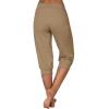 Prime Shopping Online Women's Sweatpants Yoga Lounge Loose Casual Pants Bottom Sweat Pants for Women with Pockets Sports Clothes Athletic Works Capris for Women Khaki L view 4