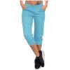 Active Capri Pants for Women Joggers Stretch Lightweight Casual Pant Capri with Drawstring Pockets Hiking Pants Plus Size Sweatpants for Women Sky Blue 2X