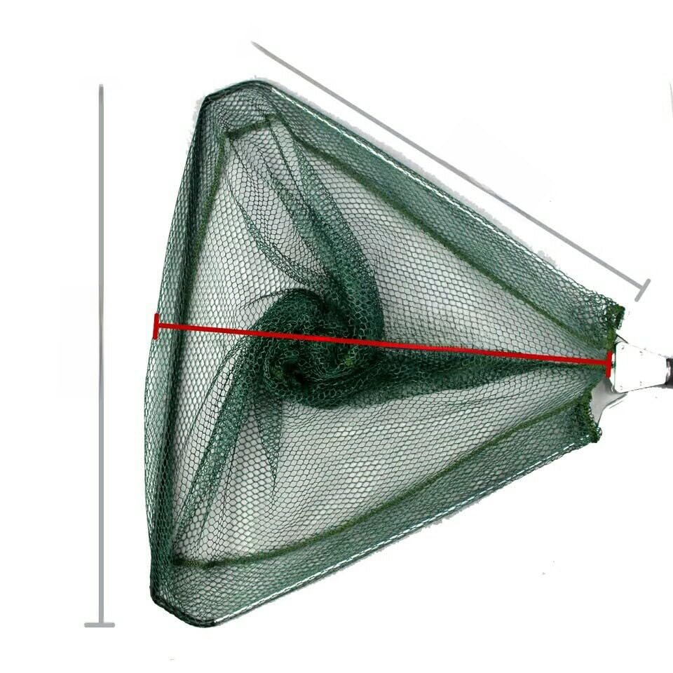 LIAOFACAI Luya Folding and Stretching Hand Fishing Net Fishing and Copying Net, trumpet, black