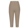 TANGNADE Women's Sweatpants Capri Pants Cropped Jogger Running Loose Lounge Pants Drawstring Waist with Pockets Womens Casual Khaki M view 4