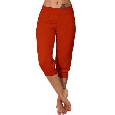 Women's Sweatpants Yoga Lounge Loose Casual Pants Bottom Sweat Pants for Women with Pockets Sports Clothes Cargo Joggers for Women Red L