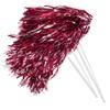 Anderson's Metallic Pink Foil Textured School Spirit Shakers, Cheerleader Pom Poms, Football, Basketball, Homecoming, Squad, Team, Party, Dance, Club, Performance, Fan Celebration Pack of 10 view 1