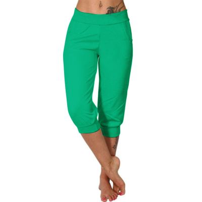 TANGNADE Women's Sweatpants Yoga Lounge Loose Casual Pants Bottom Sweat Pants for Women with Pockets Sports Clothes Capri Joggers for Women Green L