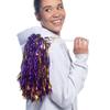 Anderson's Metallic Gold and Purple Foil Textured School Spirit Shakers, Cheerleader Pom Poms, Football, Basketball, Homecoming Squad, Team, Party, Dance, Club, Performance, Celebration Pack of 10 view 4