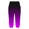 Day Clearance Prime Women's Capri Pants Loose Drawstring High Waisted Sweatpants Lounge Pants Running Gym Short Pants Pockets Womens Capris for Summer Purple 2X view 3