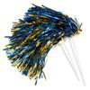 Anderson's Metallic Blue and Gold Foil Textured School Spirit Shakers, Cheerleader Pom Poms, Football, Basketball, Homecoming Squad, Team, Party, Dance, Club, Performance, Fan Celebration Pack of 10 view 1