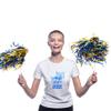 Anderson's Metallic Blue and Gold Foil Textured School Spirit Shakers, Cheerleader Pom Poms, Football, Basketball, Homecoming Squad, Team, Party, Dance, Club, Performance, Fan Celebration Pack of 10 view 3