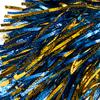 Anderson's Metallic Blue and Gold Foil Textured School Spirit Shakers, Cheerleader Pom Poms, Football, Basketball, Homecoming Squad, Team, Party, Dance, Club, Performance, Fan Celebration Pack of 10 view 4