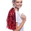 Anderson's Metallic Red Foil Textured School Spirit Shakers, Cheerleader Pom Poms, Football, Basketball, Homecoming, Squad, Team, Party, Dance, Club, Performance, Fan Celebration Pack of 10 view 2