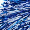 Anderson's Metallic Blue and White Foil Textured School Spirit Shakers, Cheerleader Pom Poms, Football Basketball Homecoming, Squad, Team, Party, Dance, Club, Performance, Fan Celebration Pack of 10 view 4