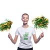 Anderson's Metallic Green and Gold Foil Textured School Spirit Shakers, Cheerleader Pom Poms, Football, Basketball, Homecoming Squad, Team, Party, Dance, Club, Performance, Celebration Pack of 10 view 3