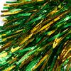 Anderson's Metallic Green and Gold Foil Textured School Spirit Shakers, Cheerleader Pom Poms, Football, Basketball, Homecoming Squad, Team, Party, Dance, Club, Performance, Celebration Pack of 10 view 4