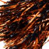 Anderson's Metallic Orange and Black Foil Textured School Spirit Shakers, Cheerleader Pom Poms, Football, Basketball, Homecoming Squad, Team, Party, Dance, Club, Performance, Celebration Pack of 10 view 4