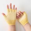 Ralondbey 1 Pair Silicone Antislip Five Finger Workout Glove Weight Training Glove Gym Glove Weightliftings Glove for Women Man view 3