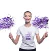 Anderson's Metallic Purple and White Foil Textured School Spirit Shakers, Cheerleader Pom Poms, Football, Basketball, Homecoming Squad, Team, Party, Dance, Club, Performance, Celebration Pack of 10 view 3
