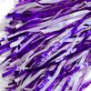 Anderson's Metallic Purple and White Foil Textured School Spirit Shakers, Cheerleader Pom Poms, Football, Basketball, Homecoming Squad, Team, Party, Dance, Club, Performance, Celebration Pack of 10 view 4