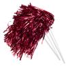 Anderson's Metallic Maroon Foil Textured School Spirit Shakers, Cheerleader Pom Poms, Football, Basketball, Homecoming, Squad, Team, Party, Dance, Club, Performance, Fan Celebration Pack of 10 view 1