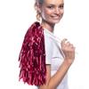 Anderson's Metallic Maroon Foil Textured School Spirit Shakers, Cheerleader Pom Poms, Football, Basketball, Homecoming, Squad, Team, Party, Dance, Club, Performance, Fan Celebration Pack of 10 view 2