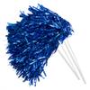 Anderson's Metallic Royal Blue Foil Textured School Spirit Shakers, Cheerleader Pom Poms, Football, Basketball, Homecoming, Squad, Team, Party, Dance, Club, Performance, Fan Celebration Pack of 10 view 1