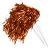 Anderson's Metallic Orange Foil Textured School Spirit Shakers, Cheerleader Pom Poms, Football, Basketball, Homecoming, Squad, Team, Party, Dance, Club, Performance, Fan Celebration Pack of 10 view 1
