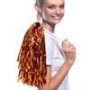 Anderson's Metallic Orange Foil Textured School Spirit Shakers, Cheerleader Pom Poms, Football, Basketball, Homecoming, Squad, Team, Party, Dance, Club, Performance, Fan Celebration Pack of 10 view 2