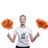 Anderson's Metallic Orange Foil Textured School Spirit Shakers, Cheerleader Pom Poms, Football, Basketball, Homecoming, Squad, Team, Party, Dance, Club, Performance, Fan Celebration Pack of 10 view 3