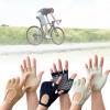 Ralondbey 1 Pair Silicone Antislip Five Finger Workout Glove Weight Training Glove Gym Glove Weightliftings Glove for Women Man, Black view 2