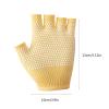Ralondbey 1 Pair Silicone Antislip Five Finger Workout Glove Weight Training Glove Gym Glove Weightliftings Glove for Women Man, Black view 4