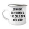 Sweetheart's Gift, Being My Sweetheart Is The Only Gift You Need, 12oz Camping Mug, Graduation, Funny Quote view 1