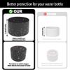 2PCS Silicone Water Bottle Boot for Owala 14/16oz 24oz 32oz 40oz,Anti-Slip Protective Sleeve Bottom Bumper Protector for FreeSip, Twist, and Flip Water Bottles (Glitter Black, 24oz) view 4