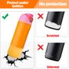 2PCS Silicone Water Bottle Boot for Owala 14/16oz 24oz 32oz 40oz,Anti-Slip Protective Sleeve Bottom Bumper Protector for FreeSip, Twist, and Flip Water Bottles (Clear Glitter Yellow, 40oz) view 3