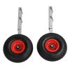 Leapiture 2Pcs Folding Boat Launching Wheel Retractable Boat Launch Wheel Marine Launching Wheel for Watercraft Transportation view 1