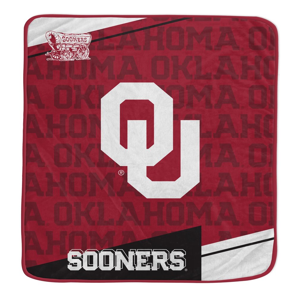 NCAA Oklahoma Sooners Diagonal Ghost Ultra Soft Blanket