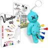 Voodoo Golf Ball Tee Holder | Novelty Keychain Accessory for Bag | Gifts for Men | Fits 3 1/4, 2 3/4, 1 1/2 Tees (TURQUOISE) view 1